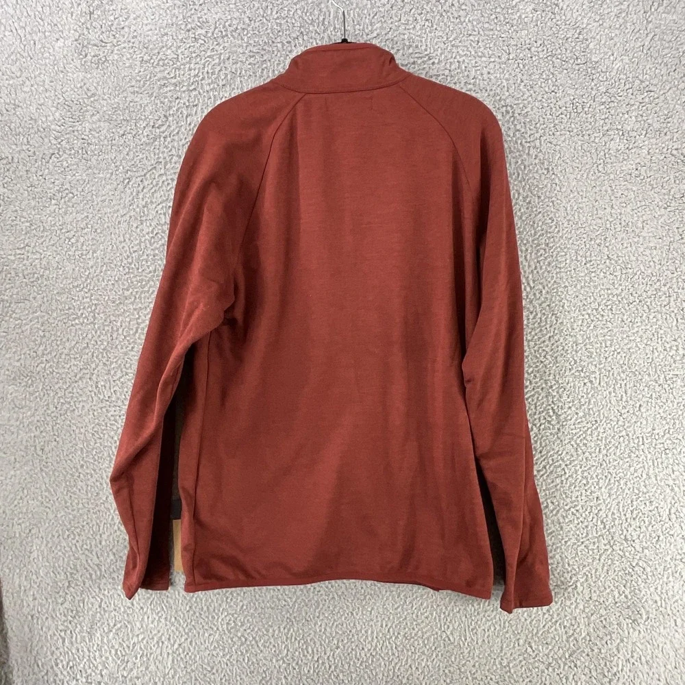 The North Face Jacket Mens Medium Red Canyonlands Fleece Full Zip Hiking Outdoor